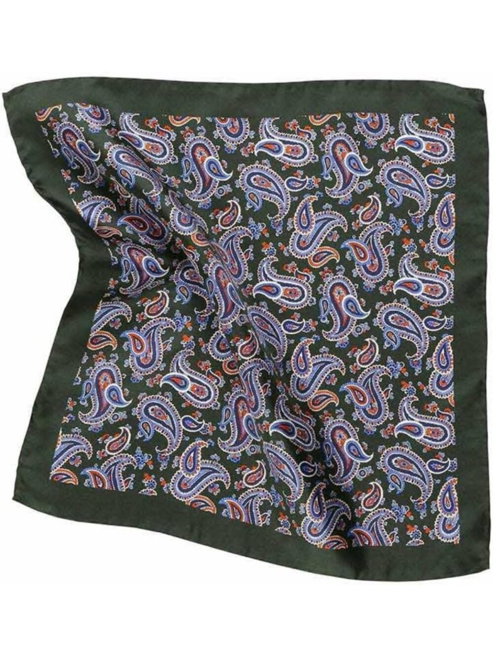 Luxury 100% Silk Pocket Square for Men, Premium Small Batch, 32x32 cm, One-Sided